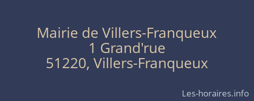 Mairie de Villers-Franqueux