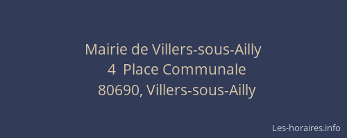 Mairie de Villers-sous-Ailly