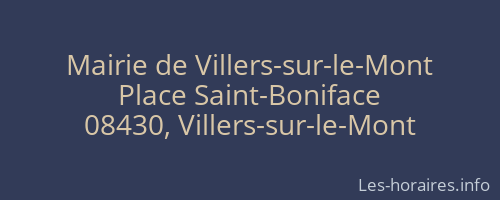 Mairie de Villers-sur-le-Mont