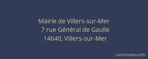 Mairie de Villers-sur-Mer