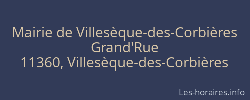 Mairie de Villesèque-des-Corbières