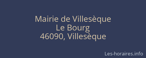 Mairie de Villesèque