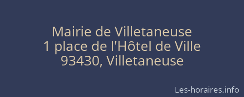 Mairie de Villetaneuse