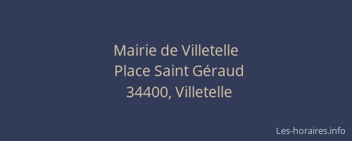 Mairie de Villetelle