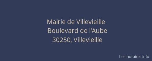 Mairie de Villevieille