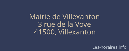 Mairie de Villexanton