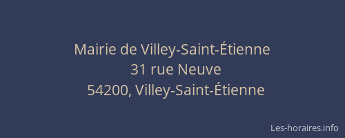 Mairie de Villey-Saint-Étienne