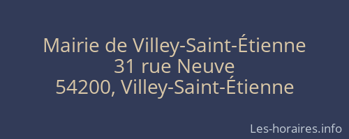 Mairie de Villey-Saint-Étienne