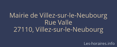 Mairie de Villez-sur-le-Neubourg