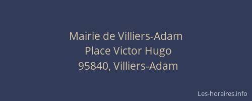 Mairie de Villiers-Adam