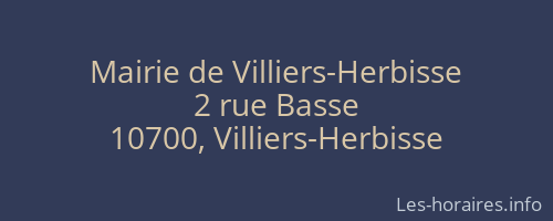 Mairie de Villiers-Herbisse