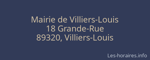 Mairie de Villiers-Louis