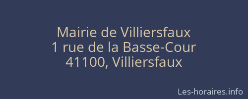 Mairie de Villiersfaux