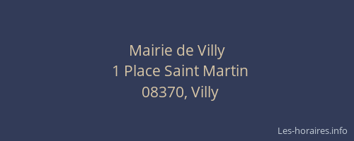 Mairie de Villy
