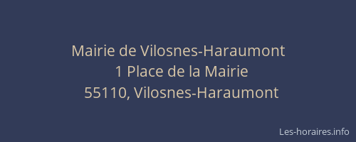 Mairie de Vilosnes-Haraumont