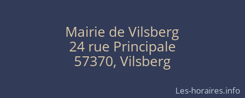 Mairie de Vilsberg