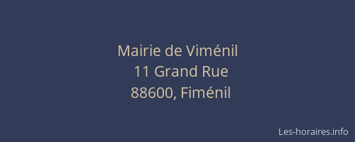 Mairie de Vim&eacute;nil