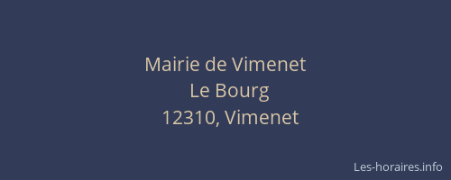 Mairie de Vimenet