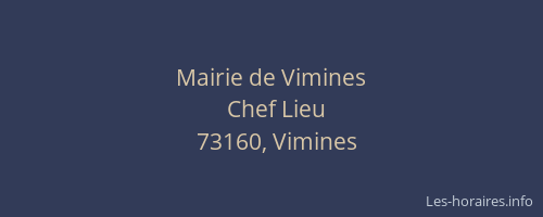 Mairie de Vimines
