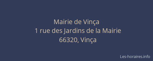 Mairie de Vin&ccedil;a