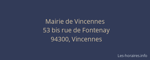 Mairie de Vincennes