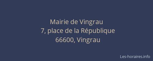 Mairie de Vingrau