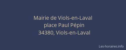 Mairie de Viols-en-Laval
