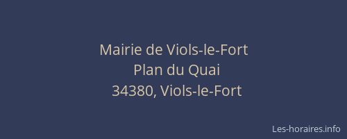 Mairie de Viols-le-Fort