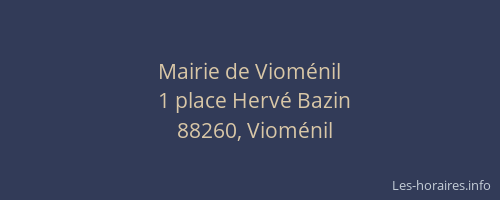 Mairie de Viom&eacute;nil