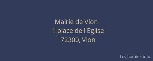 Mairie de Vion