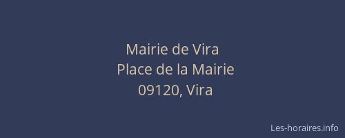 Mairie de Vira