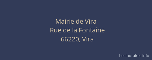 Mairie de Vira