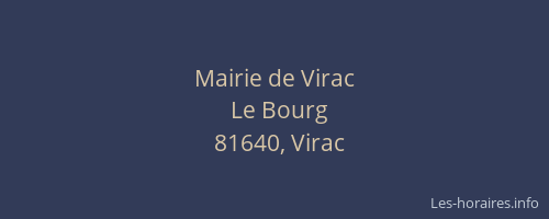 Mairie de Virac