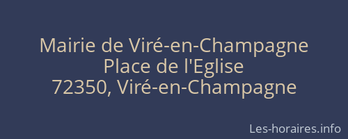 Mairie de Viré-en-Champagne
