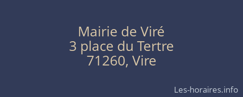 Mairie de Viré
