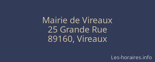 Mairie de Vireaux