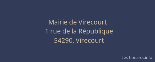 Mairie de Virecourt