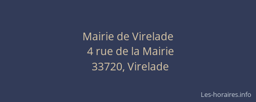 Mairie de Virelade