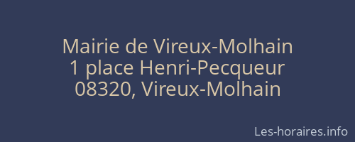Mairie de Vireux-Molhain