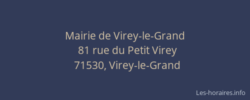 Mairie de Virey-le-Grand