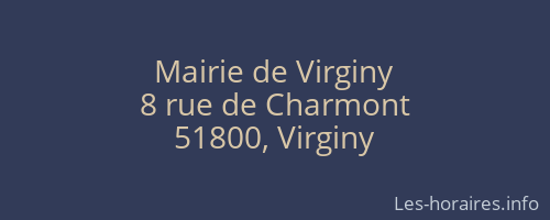 Mairie de Virginy