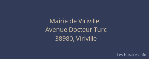 Mairie de Viriville