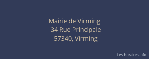 Mairie de Virming