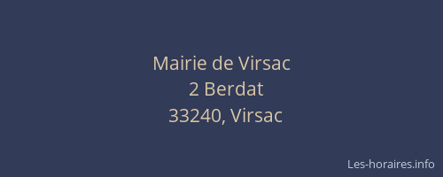 Mairie de Virsac