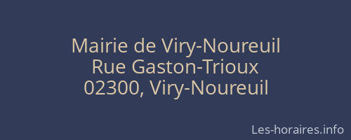 Mairie de Viry-Noureuil