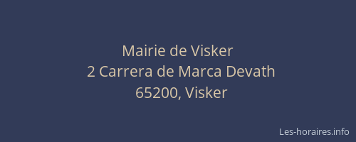 Mairie de Visker