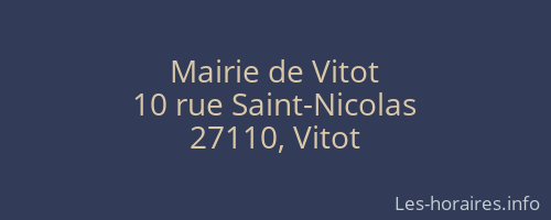 Mairie de Vitot