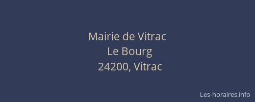 Mairie de Vitrac