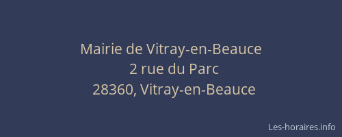 Mairie de Vitray-en-Beauce