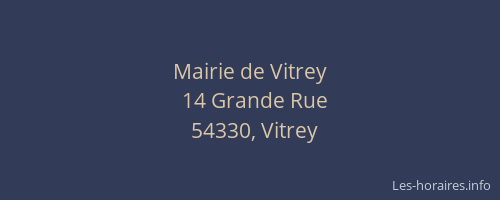 Mairie de Vitrey